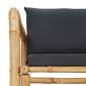 Preview: Gartenstühle mit Kissen 2 Stk. Bambus
