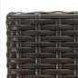 Preview: 5-tlg. Gartenbar-Set Poly Rattan Braun