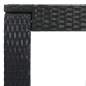 Preview:  3-tlg. Gartenbar-Set mit Kissen Poly Rattan Schwarz