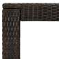 Preview:  5-tlg. Gartenbar-Set mit Kissen Poly Rattan Braun