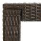 Preview:  7-tlg. Gartenbar-Set mit Kissen Poly Rattan Braun