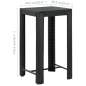 Preview:  5-tlg. Gartenbar-Set mit Kissen Poly Rattan Schwarz