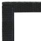 Preview:  5-tlg. Gartenbar-Set mit Kissen Poly Rattan Schwarz