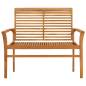 Preview:  Gartenbank mit Anthrazit Auflage 112 cm Massivholz Teak 