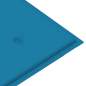 Preview:  Gartenbank mit Blauer Auflage 112 cm Massivholz Teak 