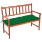 Preview:  Gartenbank mit Auflage 120 cm Massivholz Akazie