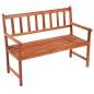 Preview:  Gartenbank mit Auflage 120 cm Massivholz Akazie