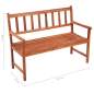 Preview:  Gartenbank mit Auflage 120 cm Massivholz Akazie