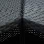 Preview:  4-tlg. Gartenbar-Set mit Kissen Poly Rattan Schwarz