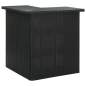 Preview:  4-tlg. Gartenbar-Set mit Kissen Poly Rattan Schwarz
