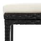 Preview:  8-tlg. Gartenbar-Set mit Kissen Poly Rattan Schwarz