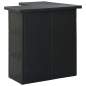 Preview:  8-tlg. Gartenbar-Set mit Kissen Poly Rattan Schwarz