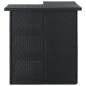 Preview:  8-tlg. Gartenbar-Set mit Kissen Poly Rattan Schwarz