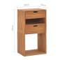 Preview:  Beistellschrank 40x30x76 cm Teak Massivholz