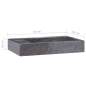 Preview:  Waschbecken Schwarz 58x39x10 cm Marmor