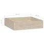 Preview:  Waschbecken Creme 40x40x10 cm Marmor