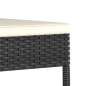 Preview:  3-tlg. Garten-Essgruppe Poly Rattan Schwarz