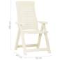 Preview:  Verstellbare Gartenstühle 2 Stk. Kunststoff Weiß