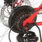 Preview:  Mountainbike 21 Gang 27,5 Zoll Rad 50 cm Rot