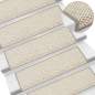 Preview:  Treppenmatten Selbstklebend Sisal-Optik 15 Stk. 65x21x4cm Beige