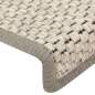 Preview:  Treppenmatten Selbstklebend Sisal-Optik 15 Stk. 65x21x4cm Beige