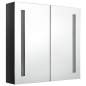 Preview:  LED-Spiegelschrank fürs Bad Glänzend Schwarz 62x14x60 cm