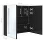 Preview:  LED-Spiegelschrank fürs Bad Glänzend Schwarz 62x14x60 cm