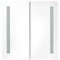 Preview: LED-Bad-Spiegelschrank Eichenoptik 62x14x60 cm
