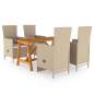 Preview:  5-tlg. Garten-Essgruppe Beige