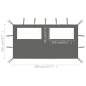 Preview:  Pavillon-Seitenwand mit Fenstern 4x2 m Anthrazit