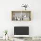 Preview:  TV-Wandschrank Sonoma-Eiche und Weiß 37x37x72 cm Holzwerkstoff