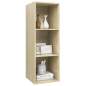 Preview:  TV-Wandschrank Sonoma-Eiche 37x37x107 cm Holzwerkstoff