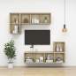 Preview:  TV-Wandschrank Sonoma-Eiche 37x37x107 cm Holzwerkstoff