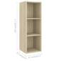 Preview:  TV-Wandschrank Sonoma-Eiche 37x37x107 cm Holzwerkstoff