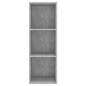 Preview:  TV-Wandschrank Betongrau 37x37x107 cm Holzwerkstoff