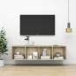 Preview:  TV-Wandschrank Sonoma-Eiche 37x37x142,5 cm Holzwerkstoff