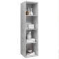 Preview:  TV-Wandschrank Betongrau 37x37x142,5 cm Holzwerkstoff