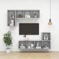 Preview:  TV-Wandschrank Betongrau 37x37x142,5 cm Holzwerkstoff