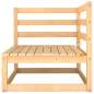 Preview: Gartensofa 2-Sitzer mit Kissen Kiefer Massivholz