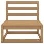 Preview:  2-tlg. Garten-Lounge-Set Kissen Honigbraun Massivholz Kiefer