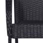 Preview: 5-tlg. Garten-Essgruppe Poly Rattan Schwarz