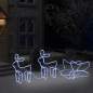 Preview: Weihnachtsdekoration Rentiere und Schlitten Outdoor 576 LEDs
