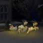 Preview:  LED-Rentier mit Schlitten Weihnachtsdeko 100 LEDs Outdoor Gold