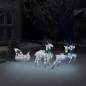 Preview:  LED-Rentier Schlitten Weihnachtsdeko 100 LEDs Outdoor Silbern