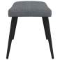 Preview: Relaxsessel mit Hocker 62x68,5x96 cm Dunkelgrau Stoff