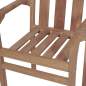 Preview: Stapelbare Gartenstühle mit Kissen 4 Stk. Massivholz Teak
