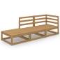 Preview: 3-tlg. Garten-Lounge-Set Honigbraun Massivholz Kiefer