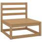 Preview: 3-tlg. Garten-Lounge-Set Honigbraun Massivholz Kiefer