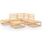 Preview:  6-tlg. Garten-Lounge-Set Massivholz Kiefer