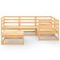 Preview: 5-tlg. Garten-Lounge-Set Massivholz Kiefer